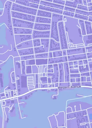 Street map around GameOn Chillicothe, Chillicothe