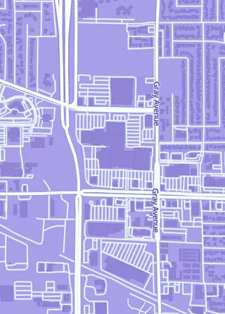 Street map around Gamer Life, Yuba City