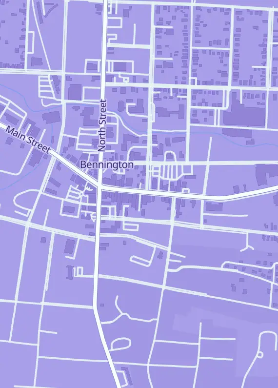 Street map around Gamers Grotto, 457 Main St, Bennington, VT