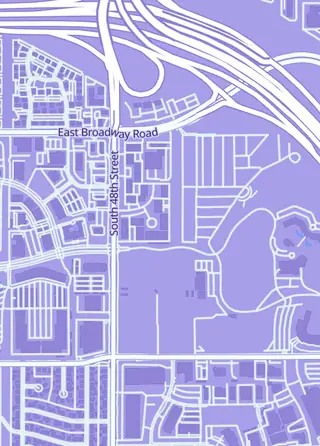 Street map around Gamers Guild AZ - Tempe, Tempe