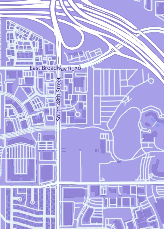 Street map around Gamers Guild AZ - Tempe, 2223 S 48th St Suite C/D, Tempe, AZ