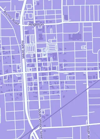 Street map around Games at The Vault, Angleton
