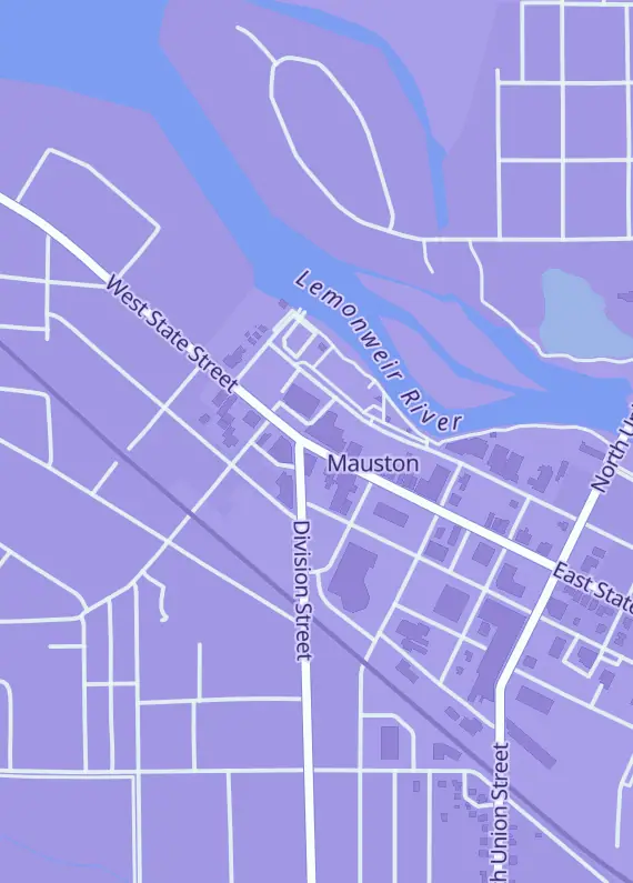 Street map around Games For Us, 111 E State St, Mauston, WI