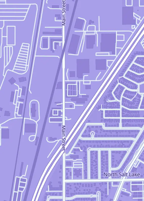 Street map around Gametyrant, 650 N Main St, North Salt Lake, UT