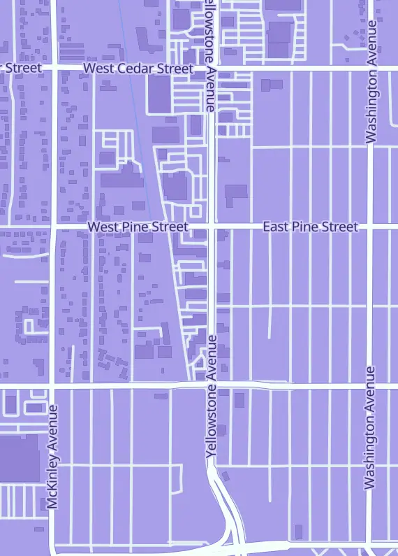 Street map around Gathering Games and Hobbies, 441 Yellowstone Ave, Pocatello, ID