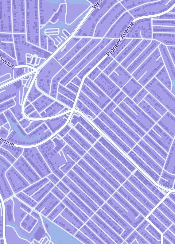 Street map around Geekadrome, 534 Brookline Blvd, Pittsburgh, PA