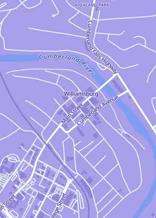 Street map around Gideon Games Llc, Williamsburg