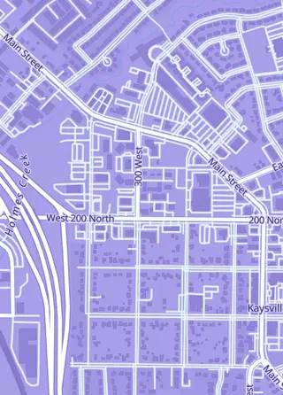 Street map around GOAT Chaser Cards, Kaysville