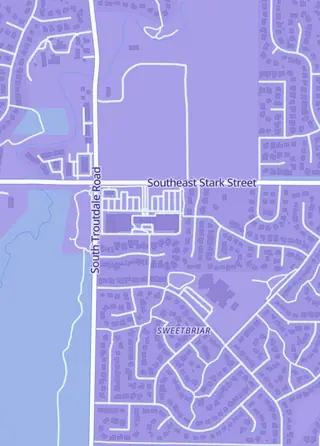 Street map around Goin' Gaming, Troutdale