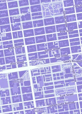 Street map around Golden Gate Games, San Francisco