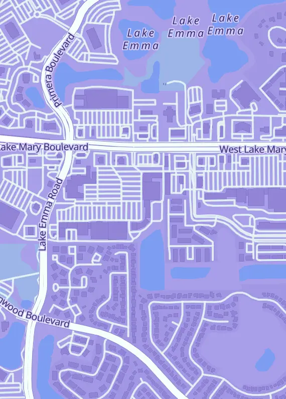 Street map around Golden Sports Cards, 3725 Lake Emma Rd, Lake Mary, FL