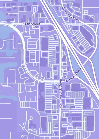 Street map around Goldmine Coins And Relics, Gig Harbor