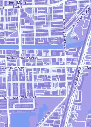 Street map around Golem Games, North Miami Beach