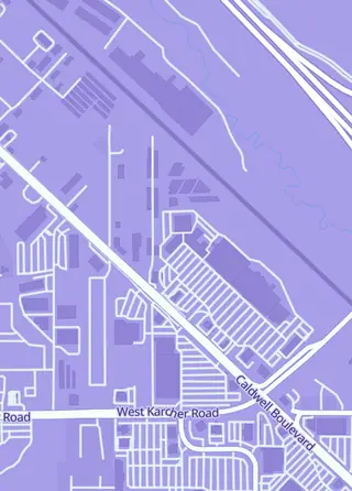 Street map around Grand Slam Sports Cards, Nampa