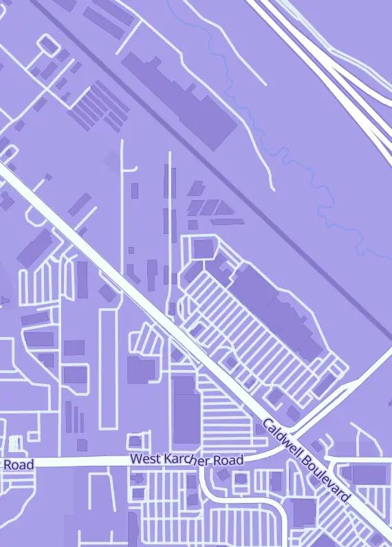 Street map around Grand Slam Sports Cards, 2108 Caldwell Blvd, Nampa, ID