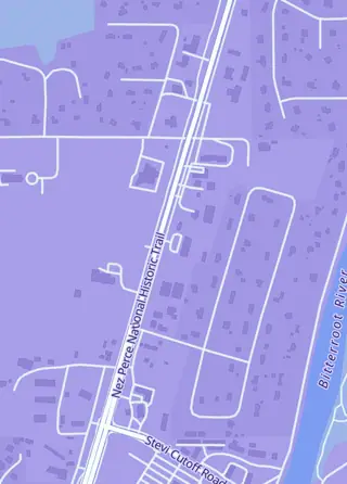 Street map around Graybeard's Collectibles, Stevensville
