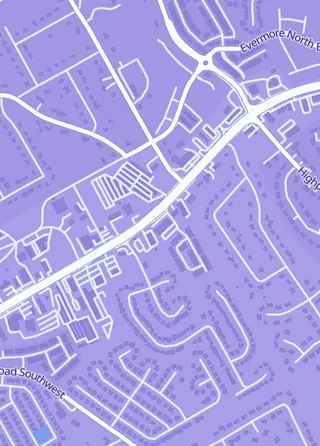 Street map around GuuBuu Hobby, Snellville