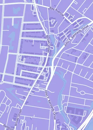 Street map around Hasty Goblin Games, Bloomfield