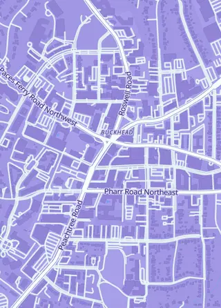 Street map around Heritage Circuit, Atlanta