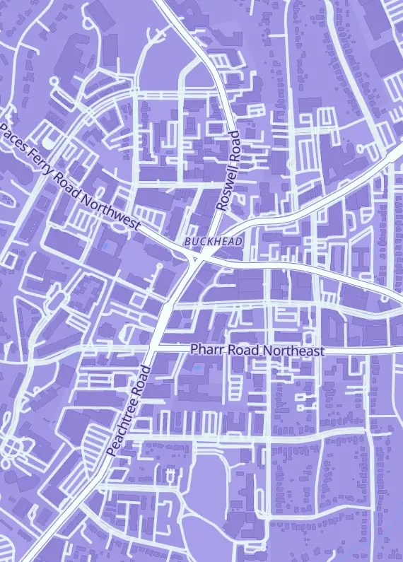 Street map around Heritage Circuit, 3063 Peachtree Rd NE, Atlanta, GA