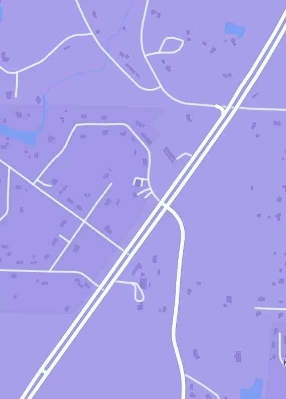 Street map around Hilltop Comics and Sportscards, 49 Lannes W Dr, Killen, AL
