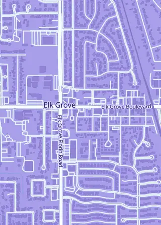 Street map around Hobby Quest, Elk Grove