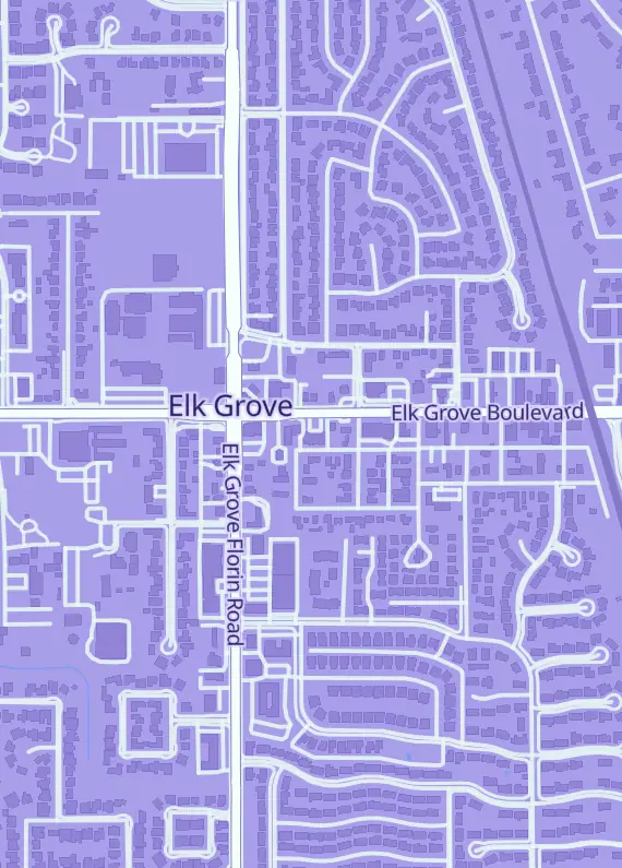 Street map around Hobby Quest, 8932 Elk Grove Blvd, Elk Grove, CA