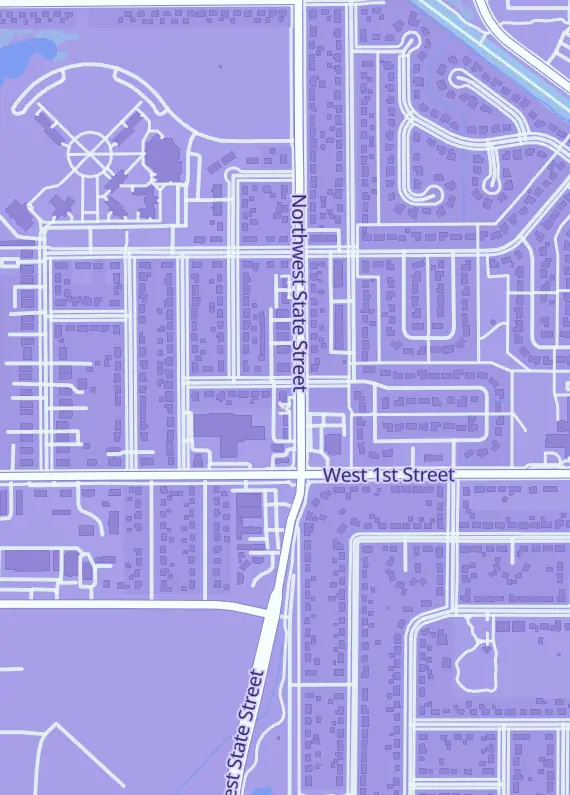 Street map around hobbykita, 118 NW State St, Ankeny, IA