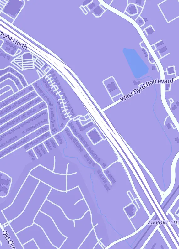 Street map around Hole in the Wall Hobbies, 11503 E Loop 1604 N Ste 104, Universal City, TX