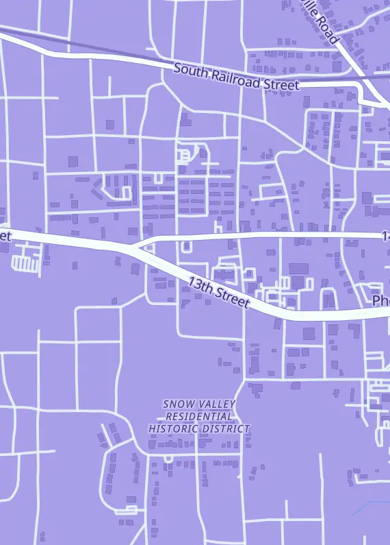 Street map around Holo Haven, 1018 13th St, Phenix City, AL