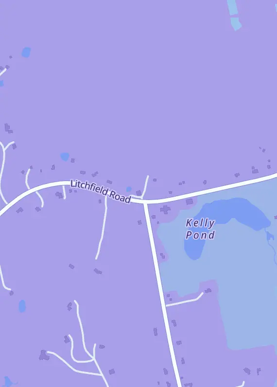 Street map around Holo Hideout, 300 Litchfield Rd, Harwinton, CT