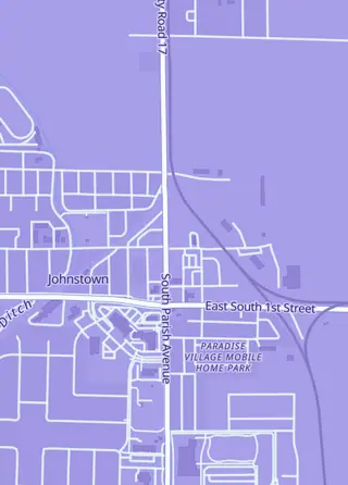 Street map around Hometown Sports Heroes, Johnstown