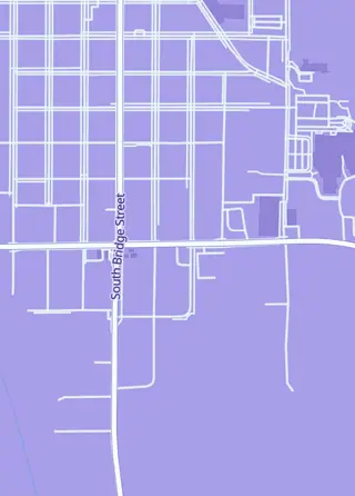 Street map around Hossco Hobbies, Belding