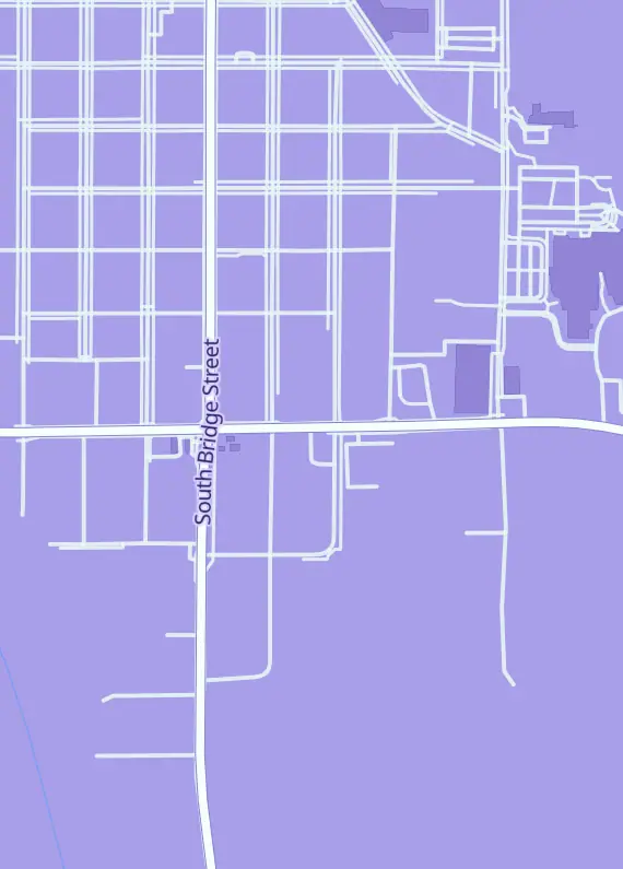 Street map around Hossco Hobbies, 215 E State St, Belding, MI