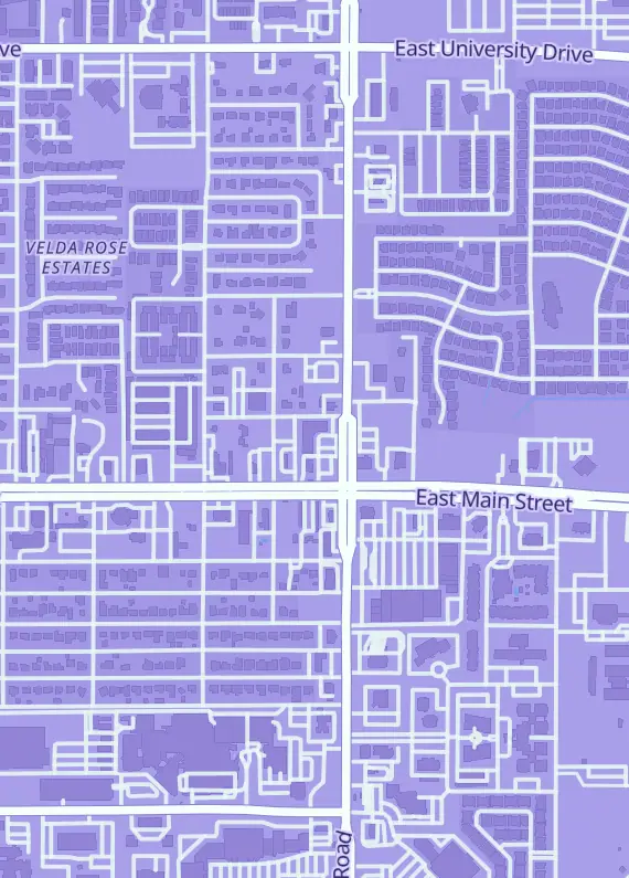 Street map around Hot Corner Sports Cards, 6750 E Main St #112, Mesa, AZ