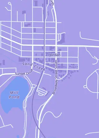 Street map around Hubmen Sports Cards, Jordan
