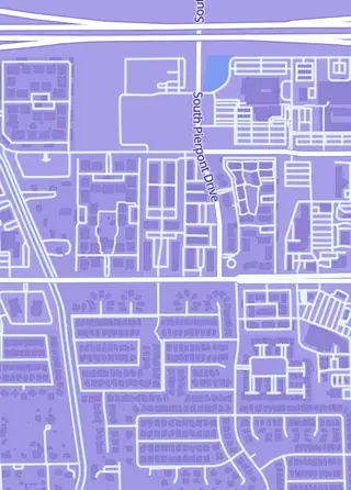 Street map around Hyperion Games, Mesa