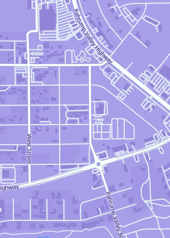 Street map around Hypno Comics, 720 East St Ste 2, Pahrump, NV