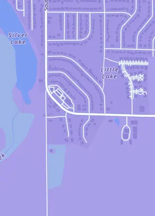 Street map around I Got Cards, Silver Lake