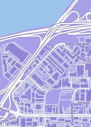 Street map around Invasion Toys, San Diego