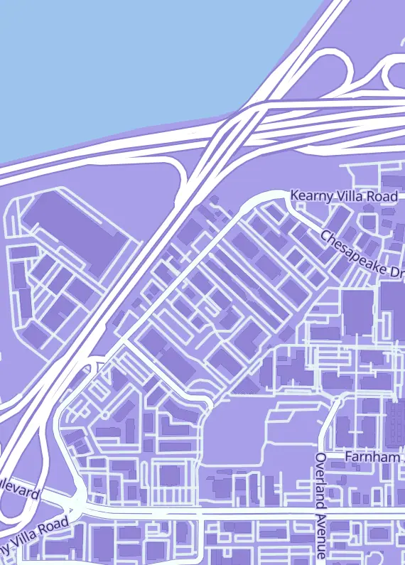 Street map around Invasion Toys, 5715 Kearny Villa Rd, San Diego, CA