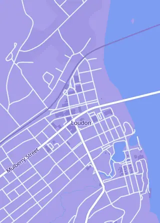Street map around Iron Wyvern, Loudon