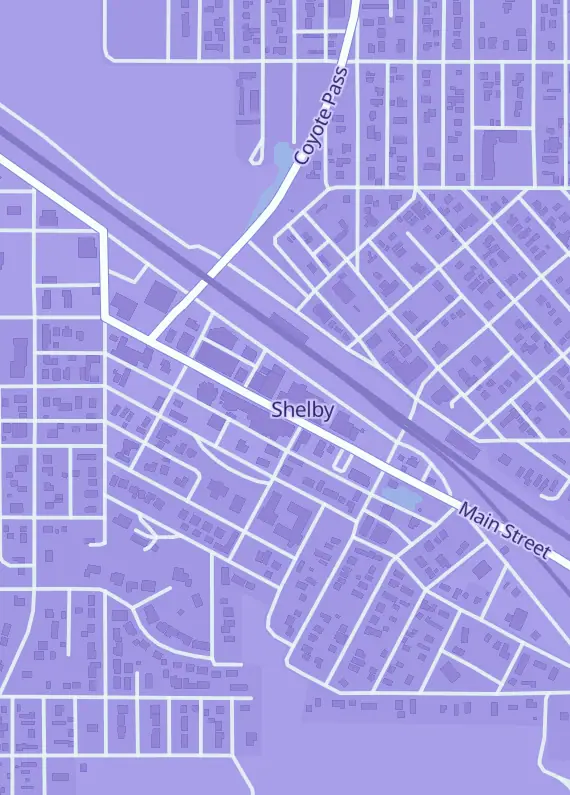 Street map around Item Shop, 215 Main St, Shelby, MT