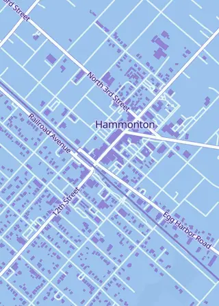 Street map around Jersey Video Games, Hammonton