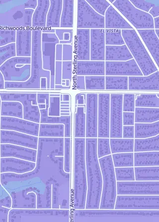 Street map around Just For Fun Games, Peoria