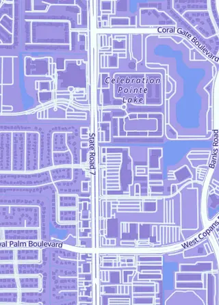 Street map around Kaos Gamer Lounge, Margate