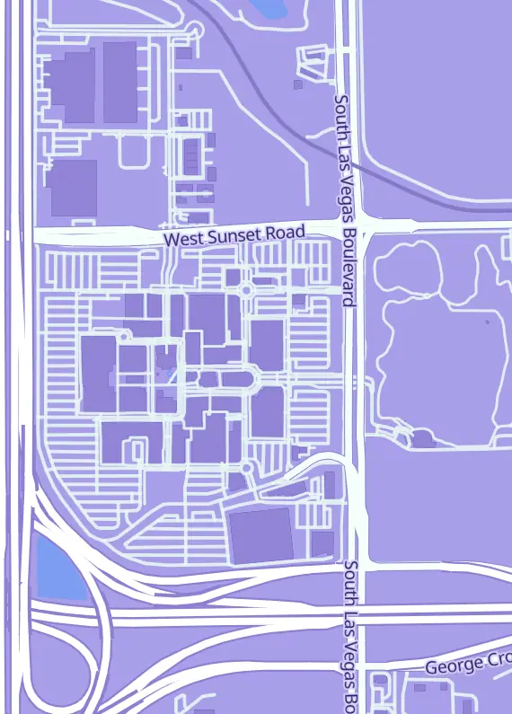 Street map around Knight & Day Games, 6521 Las Vegas Blvd S, Las Vegas, NV