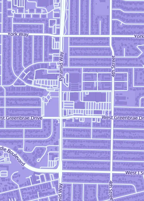 Street map around Kobold's Keep, 680 Greenbrae Dr #223, Sparks, NV