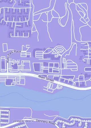 Street map around Kraken Dice Game Shop, Chula Vista