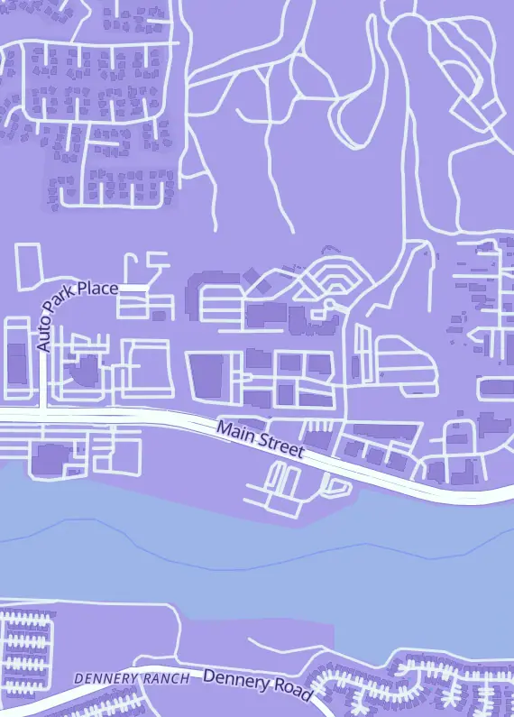 Street map around Kraken Dice Game Shop, 739 Design Ct Ste 503, Chula Vista, CA